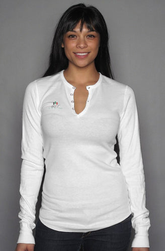 unisex long sleeve henley